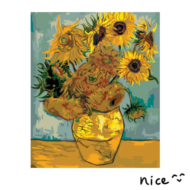 NICE【40×50CM】Paint by Numbers high quality DIY Painting by numbers handmade painting Vase