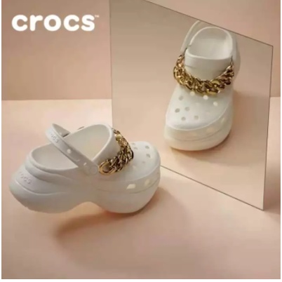 Crocs white chain new arrivals