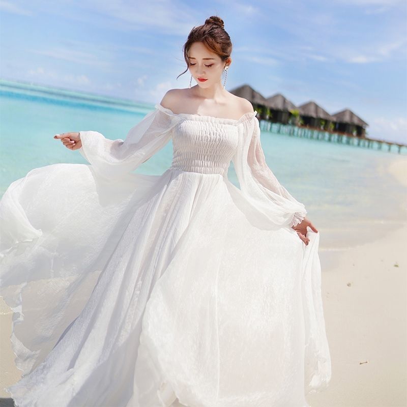 green emerald velvet dress Jasmine's Ethereal White Fairy Dress White / L main image 1