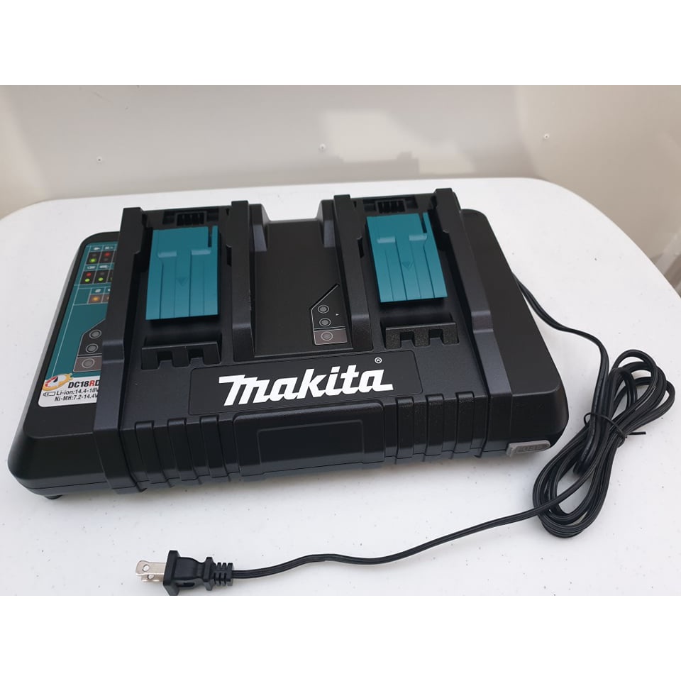 Makita DC18RD 18V Lithium-Ion Dual Port Rapid Optimum Charger (110v ...