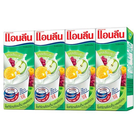 Anlene Bonex Active Yoghurt Uht Yogurt Ready To Drink Mixed Fruit