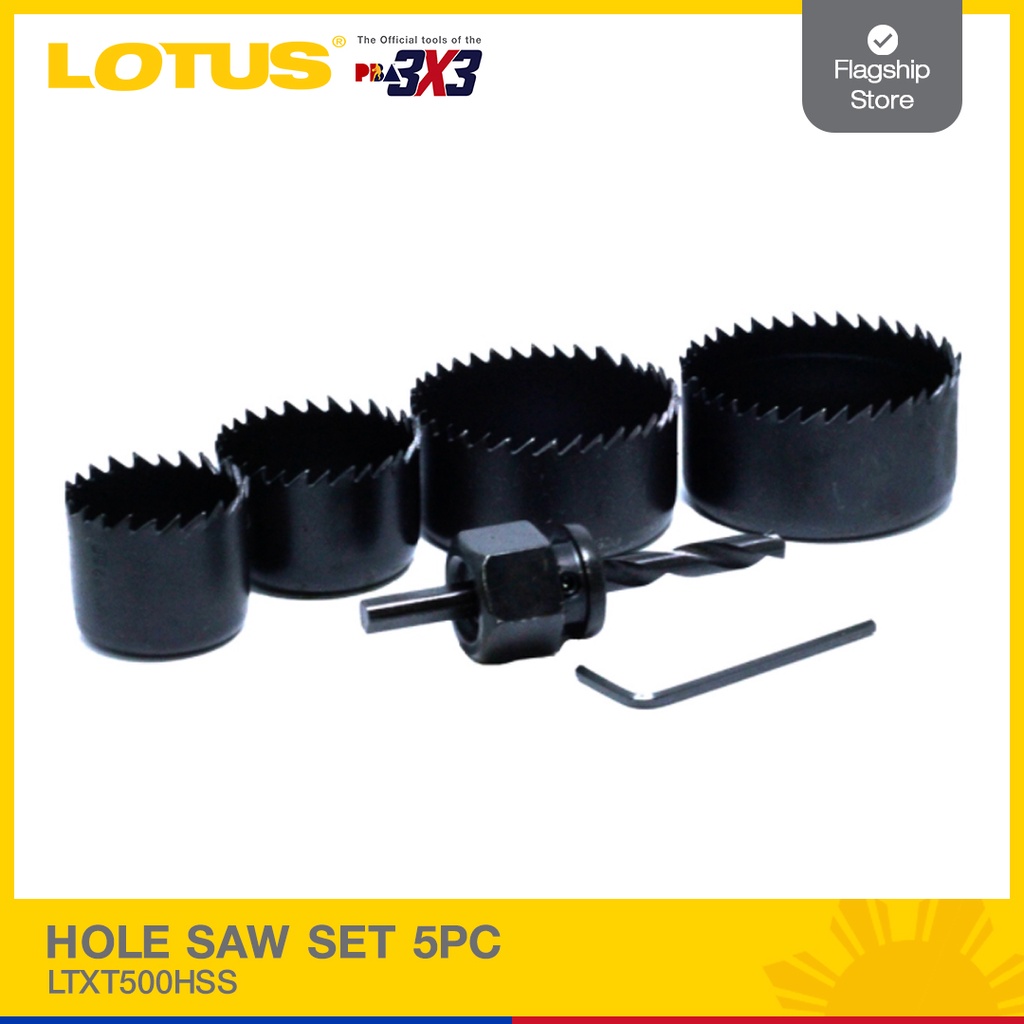 Lotus Hole Saw Set 5PC | LTXT500HSS - Drill Accessories | Shopee ...