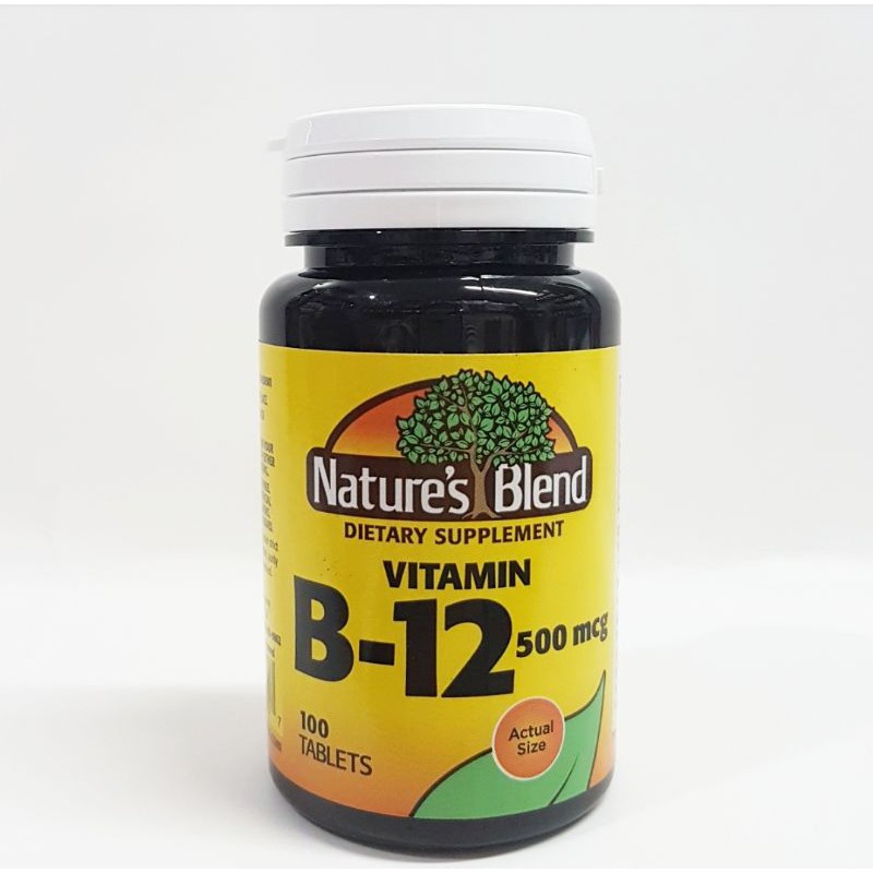 Nature's Blend Vitamin B-12 500mcg 100 Tablets - B12 100Tabs | Shopee ...