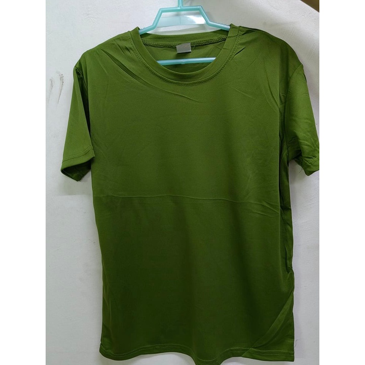 DRIFIT ARMY GREEN T SHIRT PLAIN UNISEX Shopee Philippines