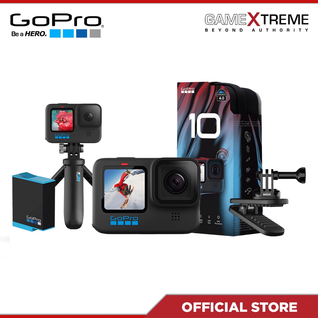 GoPro HERO10 Waterproof Action Camera w/ Front LCD & Touch Rear Screen
