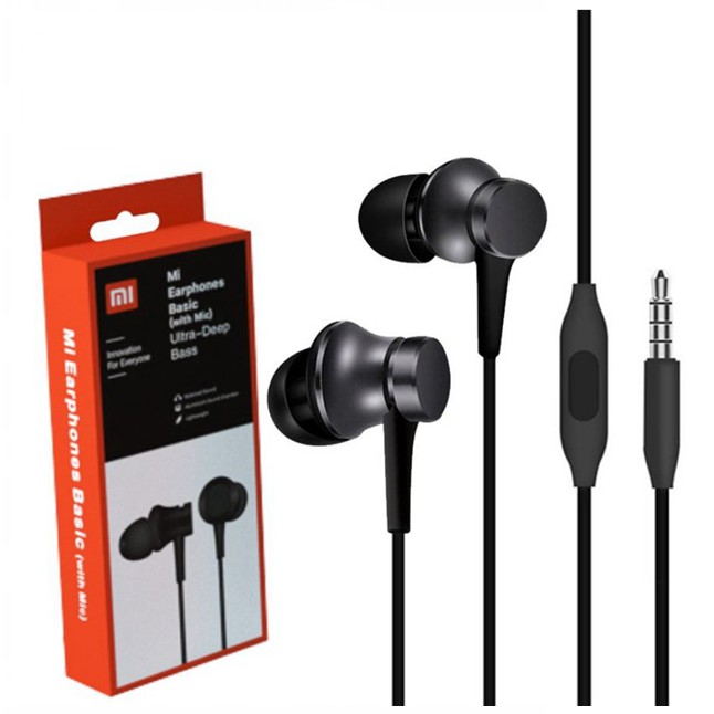 Mi Earphones Basic Ultra Deep Bass Headset With Mic Shopee Philippines