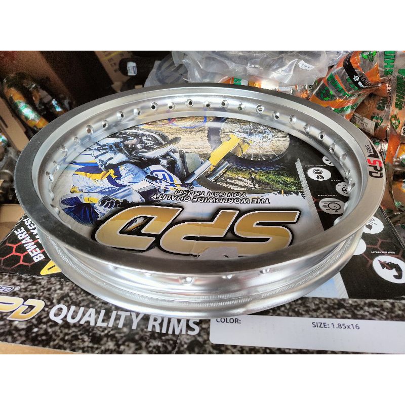Rims 1.85-16 (SPD Racing) Black or SILVER 36 holes | Shopee Philippines