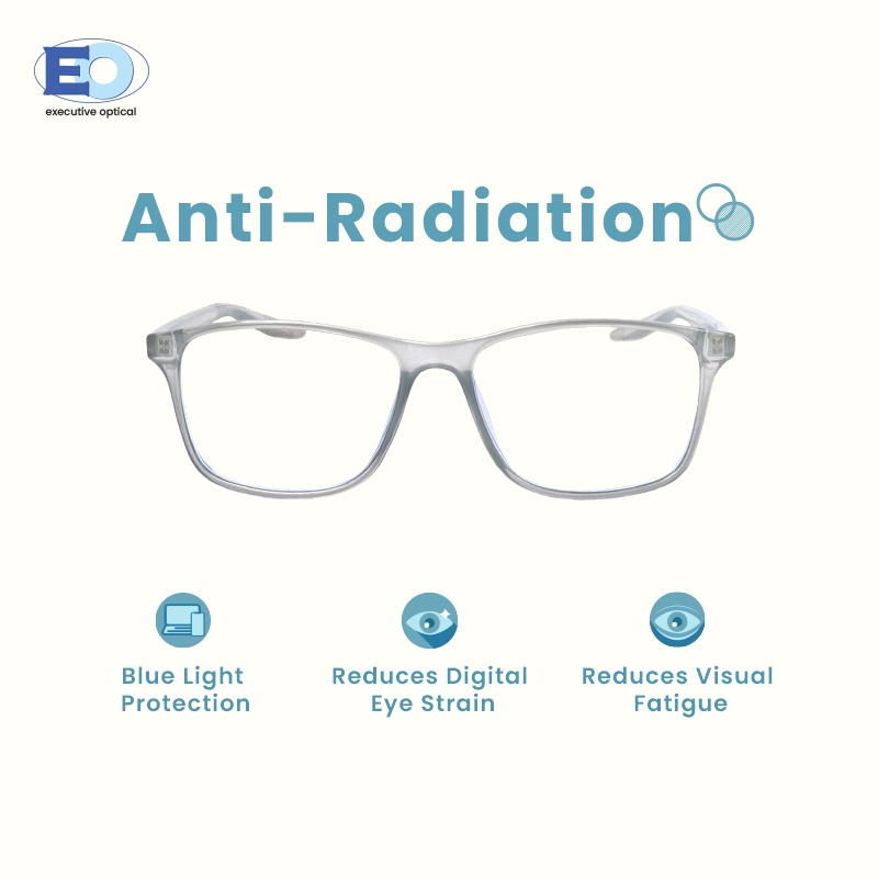 Eo Viseo Vs201234 Non Graded Anti Radiation Eyeglasses For Men And Women Shopee Philippines