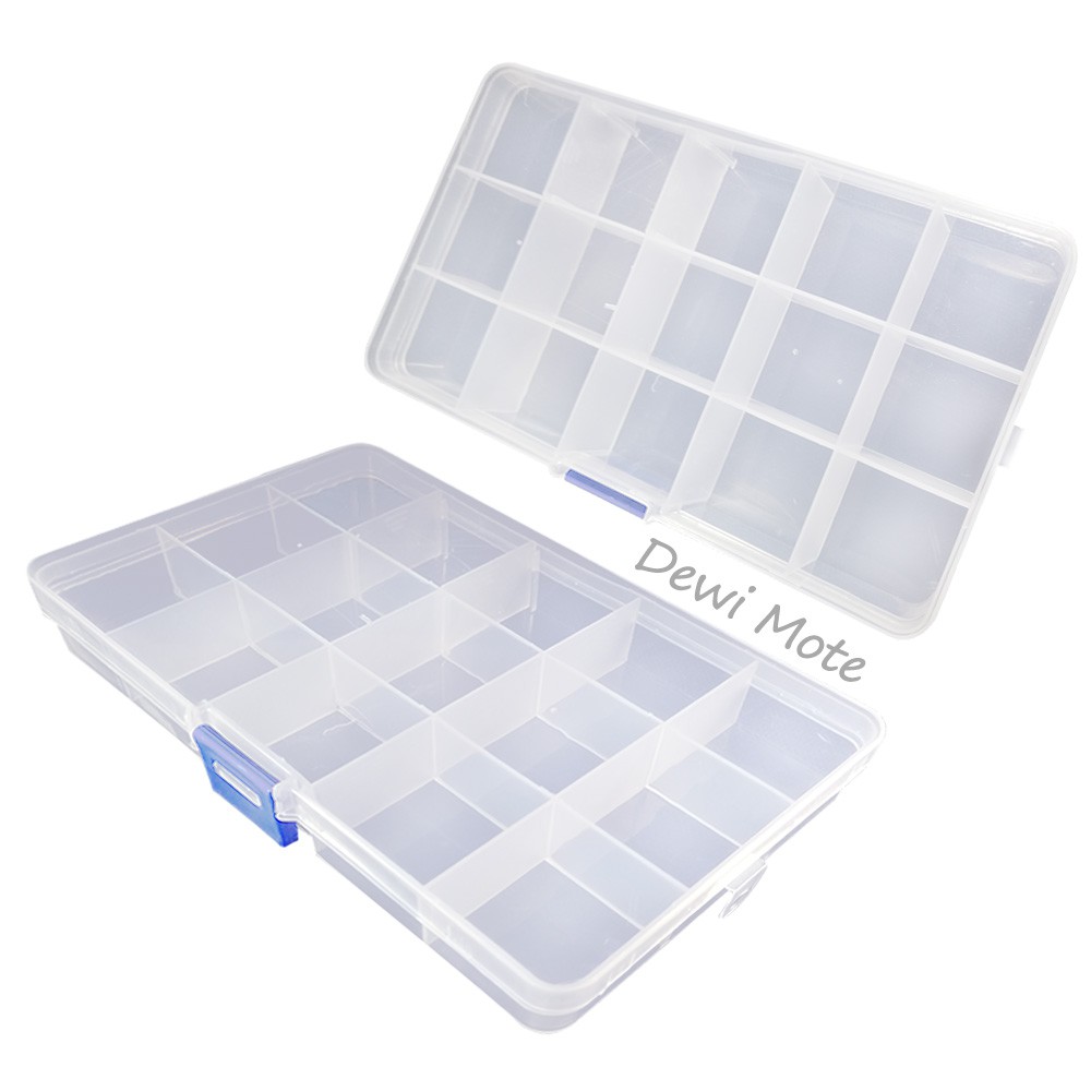 Mini Plastic Accessory Container 15 Compartments | Shopee Philippines