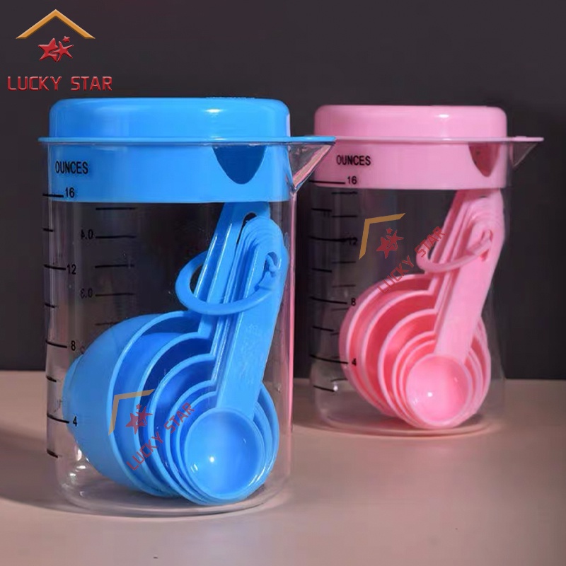 7in1 Set Measuring Cup With Spoons PP Food Grade Material Measuring Cup ...