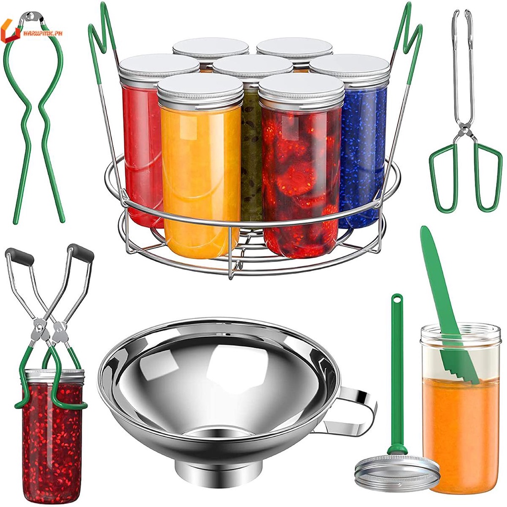 7Pcs Canning Supplies Starter Kit Canning Tools Set Stainless Steel Canning Set with Canning