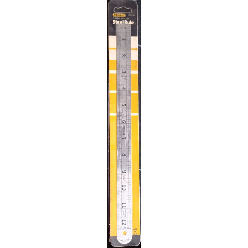 GENERAL 12 inch stainless steel Ruler | Shopee Philippines