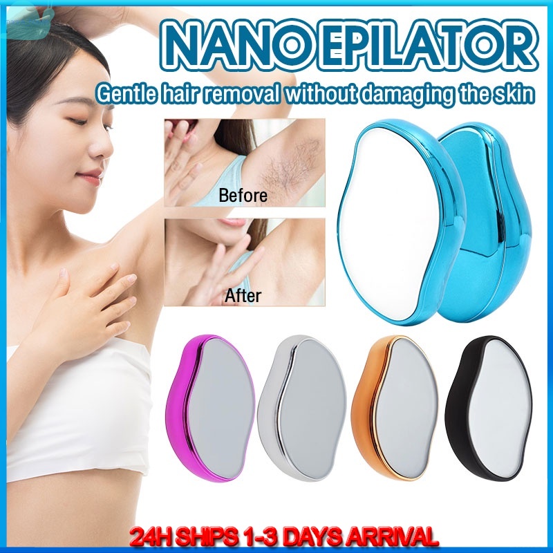 Nano Glass Hair Removal Painless Magic Hair Eraser Epilator Gentle Hair