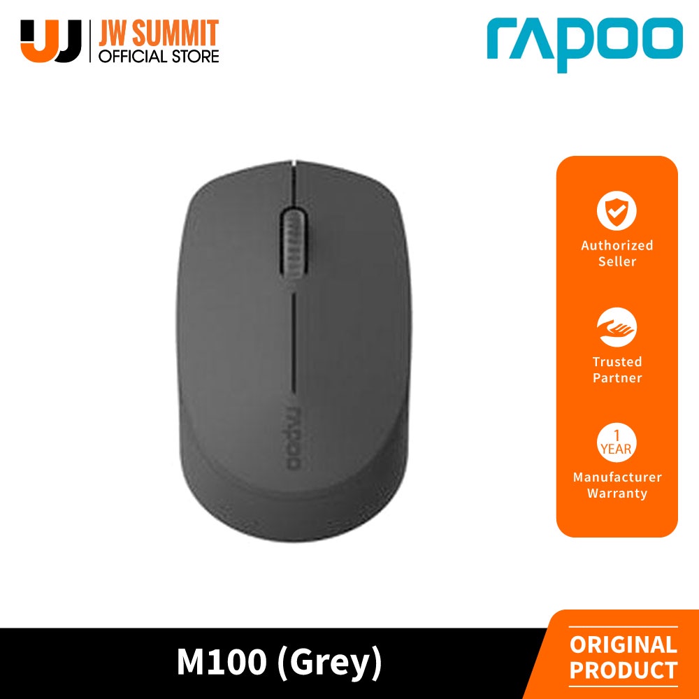 Rapoo M100 Silent 1300 DPI Lightweight Wireless Mouse | Shopee Philippines
