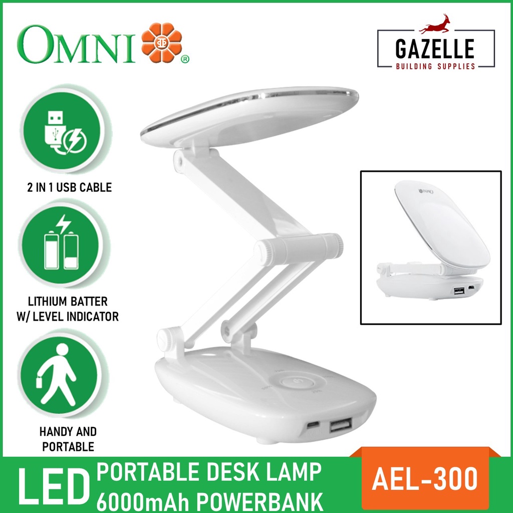 Omni LED Desk Lamp plus Power Bank Function AEL300 X&t Shopee