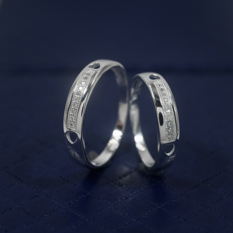 KS silver original 925 italy silver CP105 (couple ring) | Shopee ...