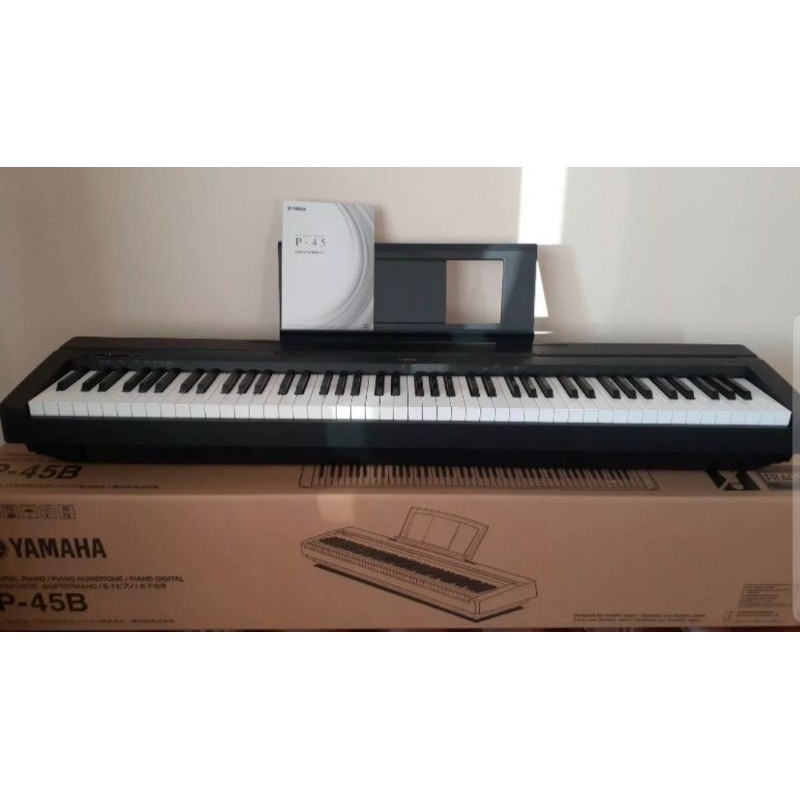 Yamaha P-45B 88-Keys With Stand And Big Pedal P45 P45B | Shopee Philippines