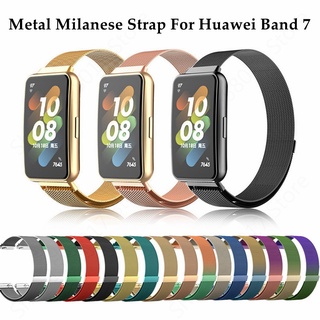 For Huawei Band 8 Smart Watch Strap Milanese Steel Wrist Band