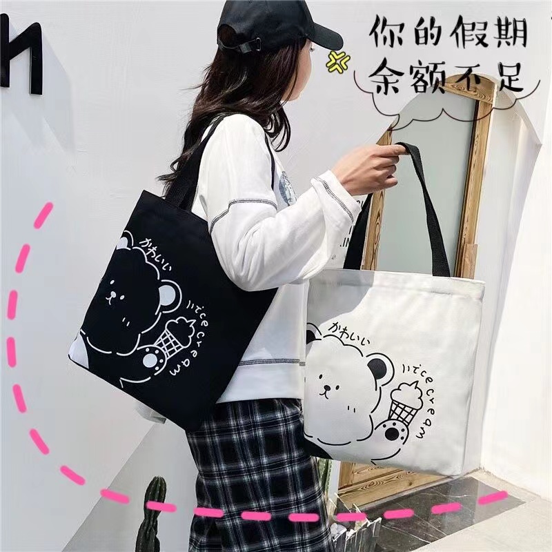 Japanese Women Duty Canvas Shopping Tote Bag Fashion Bags Sale For Ladies