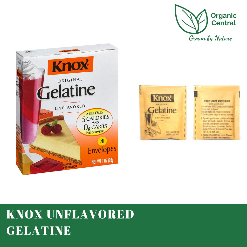 Knox Original Unflavored Gelatine 1 Sachet/ 4 Sachets In Keto/ Low Carb