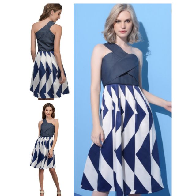 Plains and prints cocktail dress sale