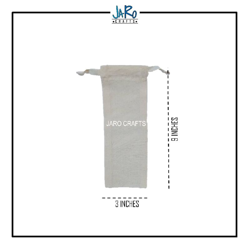 Small sizes - Plain Light Canvas (Katsa) Drawstring Bag / String Pouch ...