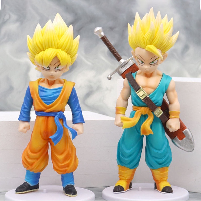 30cm Anime Dragon Ball Z Figura KD Filho Goku Super Saiyan