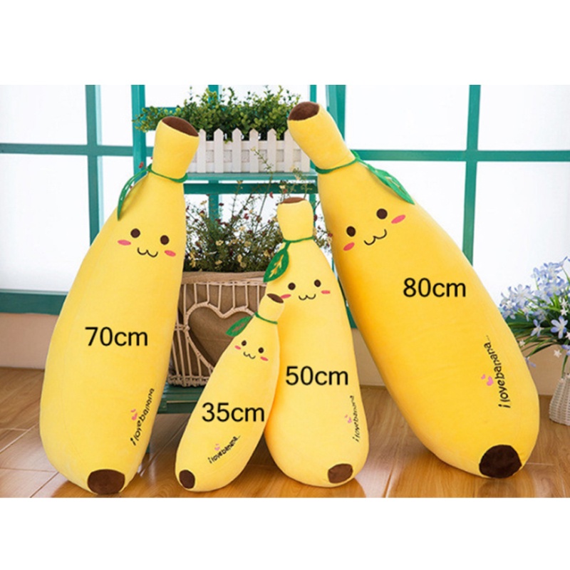 35/50/70CM Plush Toys Long Sleeping Pillow Large Banana Doll Soft