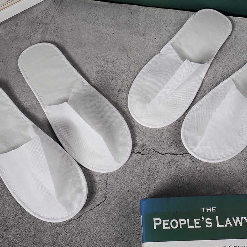 25Pairs Closed Toe Slippers THIN (Hotel  House, Resort,)【SK】
