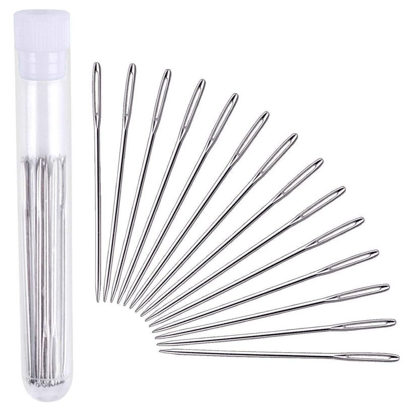 30pcs 5.2 cm LargeEye Stitching Needles Hand Sewing Needles for