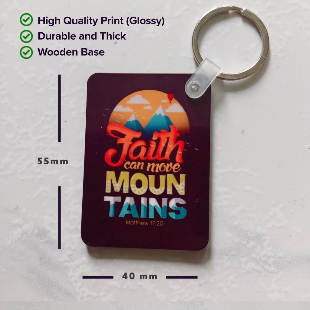 Customized / Personalized High Quality Keychain Wooden Base (Send your ...