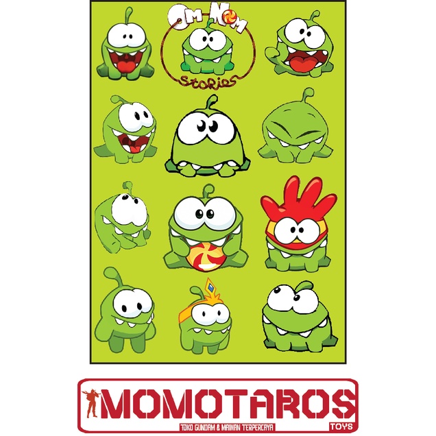 Om Nom Waterproof Sticker 1pc | Shopee Philippines