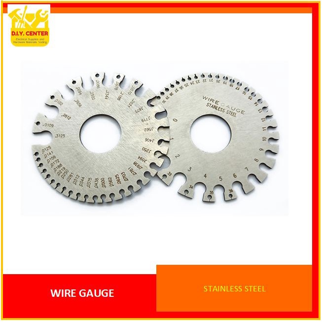 2 Sides Awg Swg Round Gauge Metal Wire Sheet Thickness Diameter Gauge Measure Shopee Philippines 8449