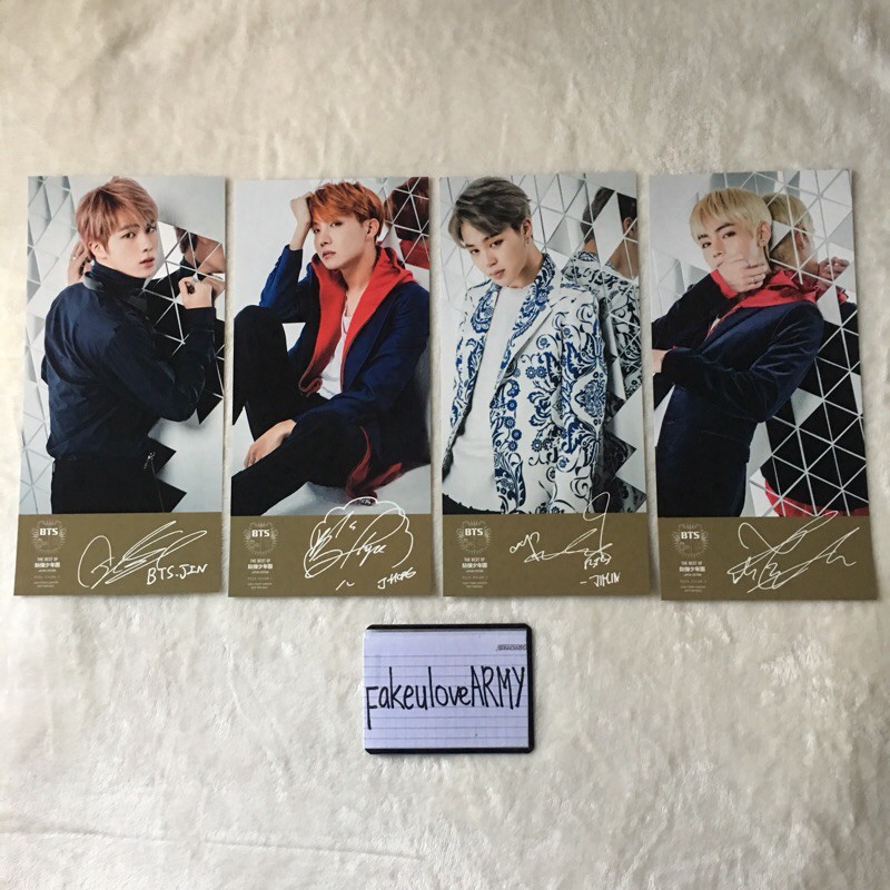 Best of BTS Korea & Japan Postcard