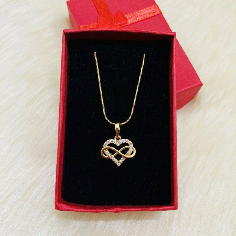 Gold Plated Tala Inspired Infinity Heart With Free Box Shopee Philippines 1857