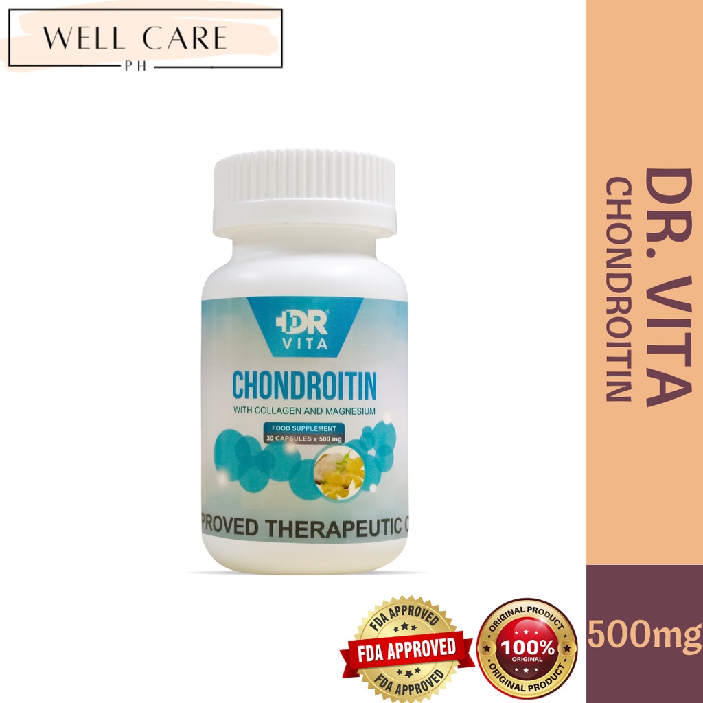 Well Care PH Dr. Vita Chondroitin with Collagen & Magnesium 500mg ( 30 Capsules) Shopee