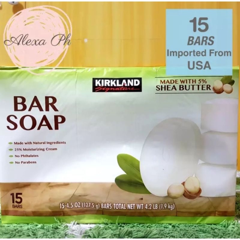 IMPORTED FROM USA Kirkland Signature Bar Soap Made With 5 Shea Butter