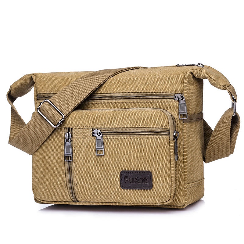 Canvas Bag for Men Messenger Bag Canvas Crossbody Shoulder Bags Man ...