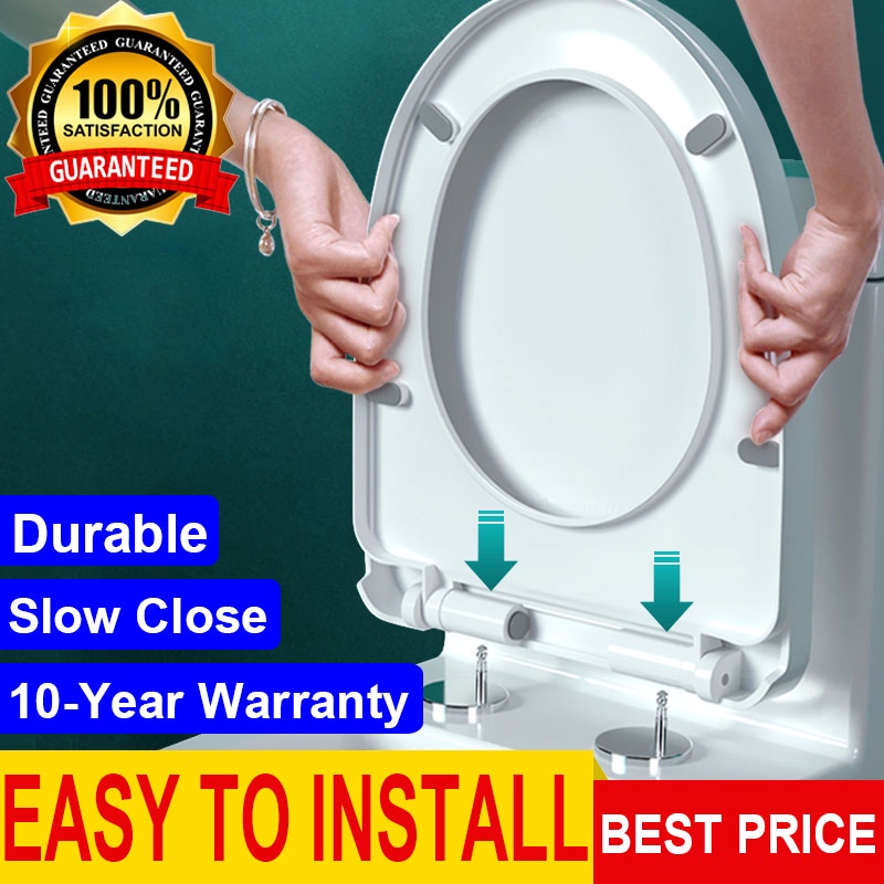 Toilet Seat with Slow Close U/V/O Type Standard Toilet Seat,Quiet