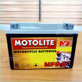 Motolite MF9-B Maintenance Free Motorcycle Battery YTX9-BS MF9B YTX9B ...