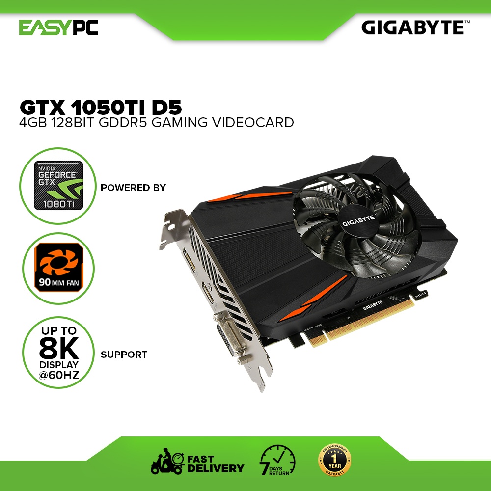 Gigabyte geforce gtx 2024 1050ti d5 4gb gddr5