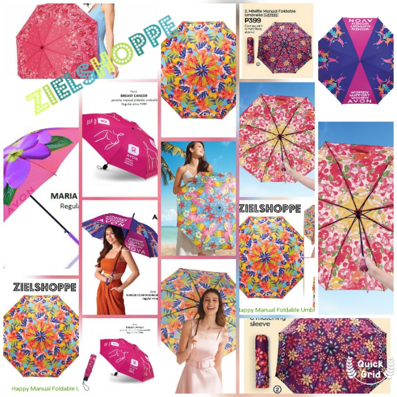 Avon Happy, Poppy UV, Womens, Mitch,Carina, Joy, Sadie,Manual Foldable