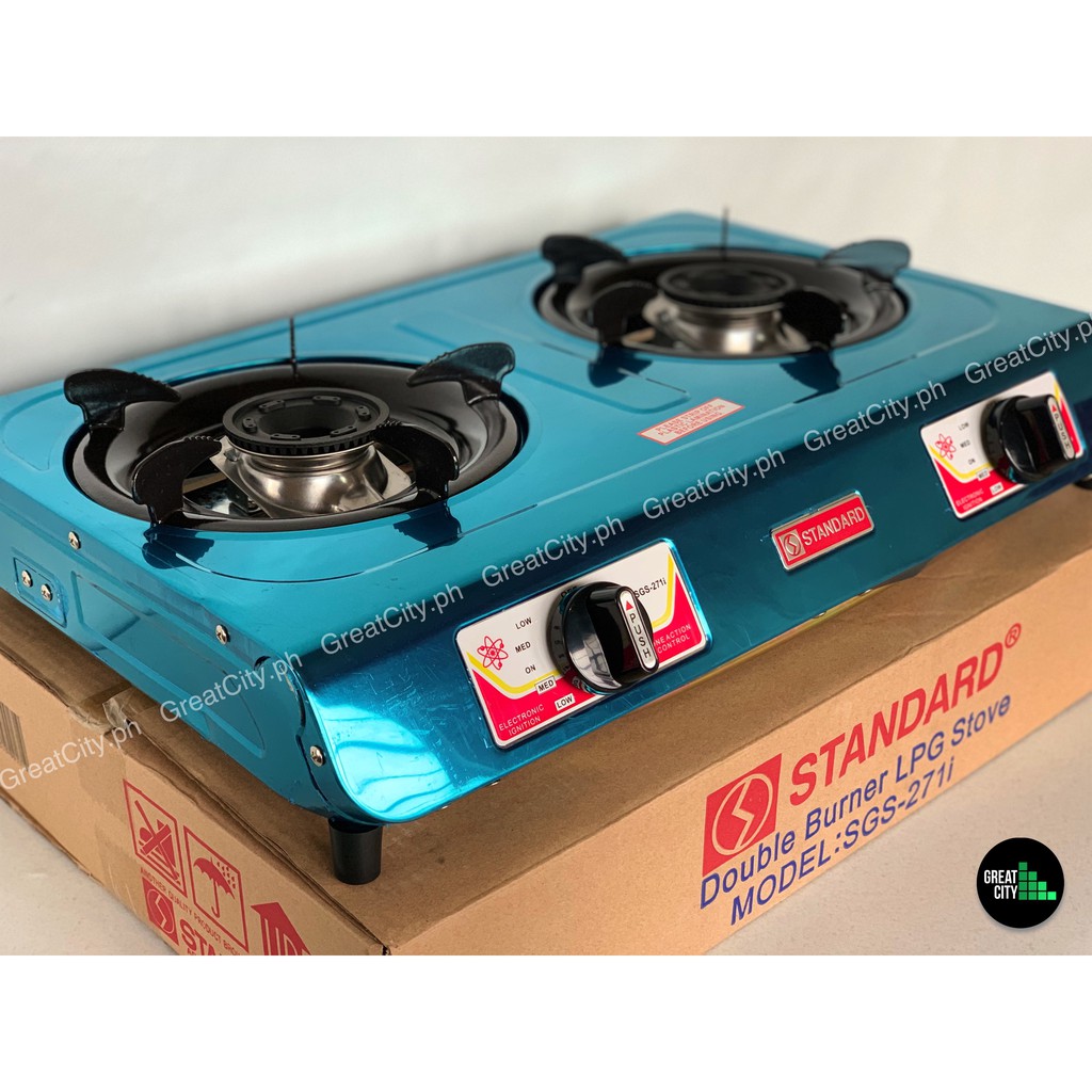 Standard LPG Double Burner Stove SGS 271i 202i Shopee Philippines   05415bbba81b91ef429013795a344511