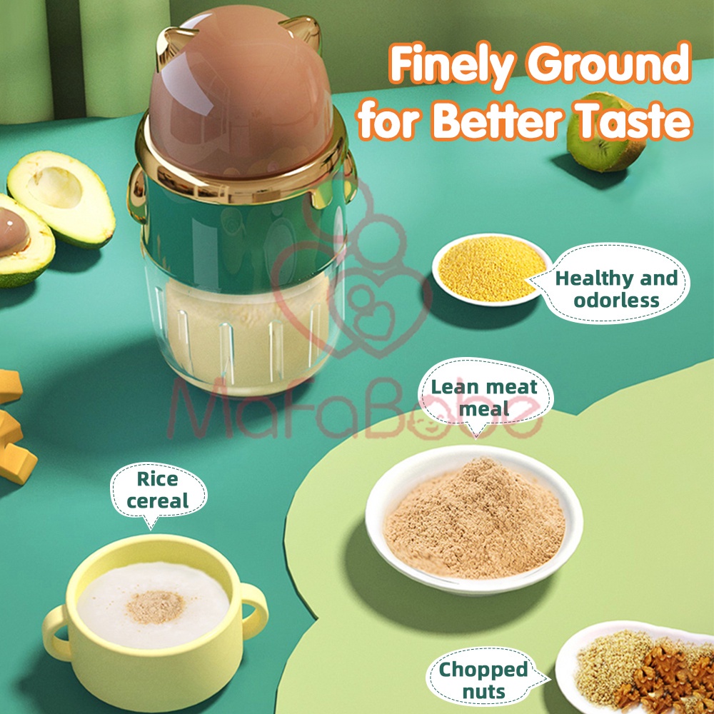 8. Mini Glass Blender Electric Food Processor