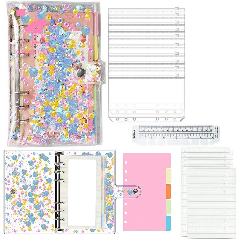 A6 Binder PVC Notebook Cover and 10 Cash Envelopes for Budgeting