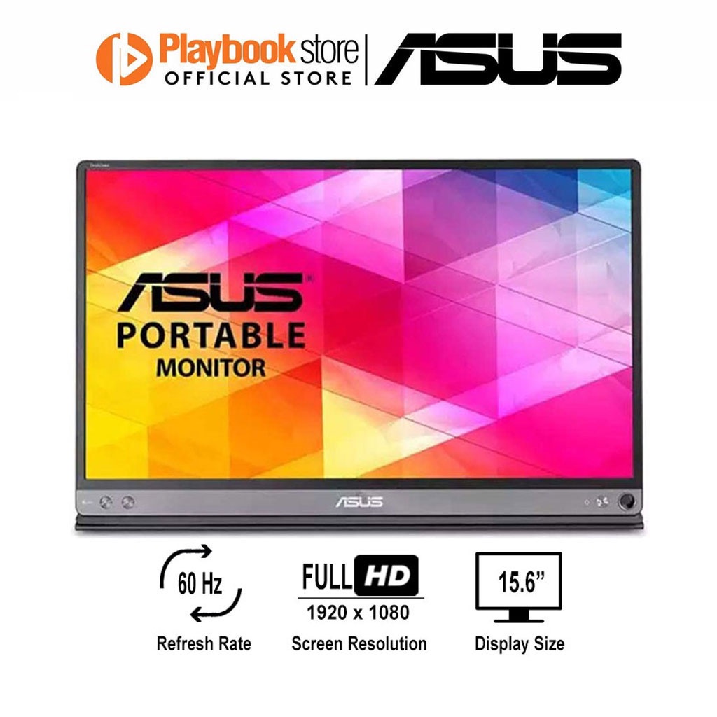 ASUS Zenscreen Go Mb16Ap 15.6" Portable USB Monitor Full HD Built-In ...