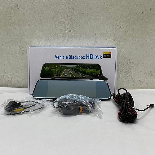 DA707 VEHICLE BLACKBOX HD DVR ( REARVIEW MIRROR DUAL CHANNEL RECORDER ) Shopee Philippines