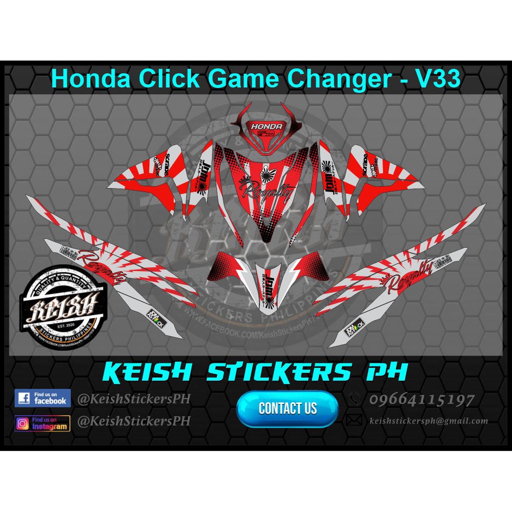 Decals for Click Gamechanger V33 | Shopee Philippines