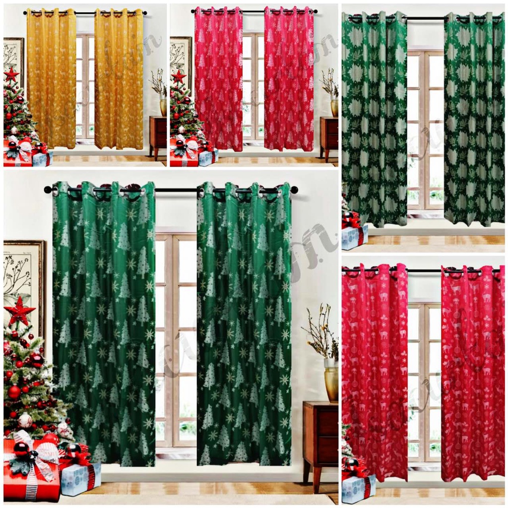 christmas-kurtina-semi-block-out-with-ring-7feet-standard-size-shopee