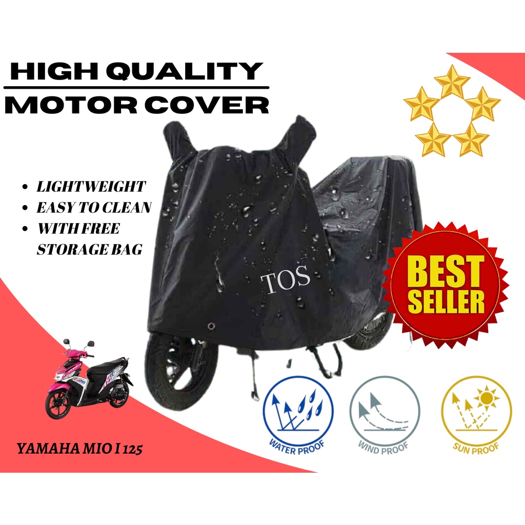 TOS Yamaha mio i 125 MOTORCYCLE COVER | AFFORDABLE | EASY TO CLEAN ...